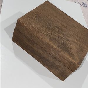 Mini wooden handmade stained box.